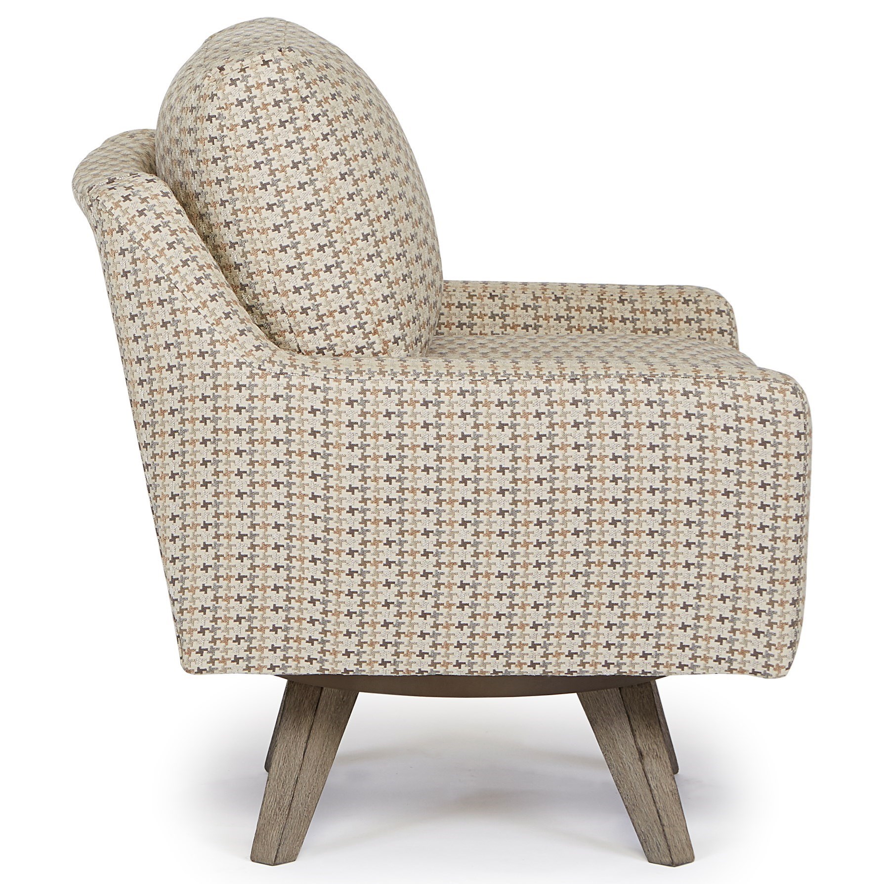 Best Home Furnishings Chairs Swivel Barrel Seymour Mid Century Modern